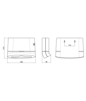 Держатель для бумажных полотенец Qtap Pohodli 300 мм White (QTDR600WP)