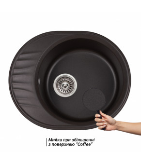 Кухонная мойка Qtap CS 6151 COF (QT6151COF551)