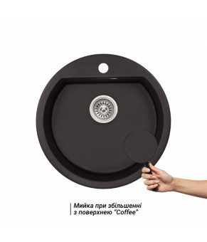Кухонная мойка Qtap CS D510 COF (QTD510COF551)