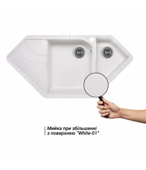 Кухонная мойка Lidz 1000x500/225 WHI-01 (LIDZWHI011000500225)