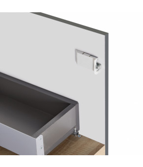 Тумба подвесная Qtap Robin 700х580х437 Graphite/Whitish oak QT1374TPВ7002GWO