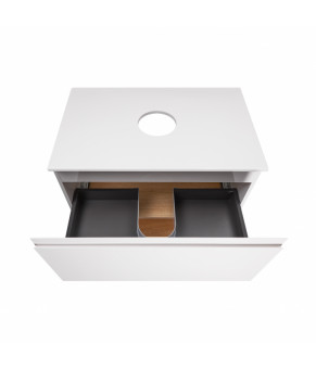Тумба напольная Qtap Robin 700х616х437 White/Whitish oak со столешницей QT1380TNН7001WWO
