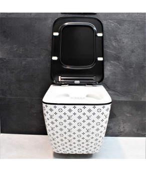 Унитаз подвесной DUSEL CUBIS LV STYLE DWHT10201030LVS с сиденьем Slim Soft-Close