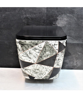 Унитаз подвесной DUSEL CUBIS ART DWHT10201030ART с сиденьем Slim Soft-Close