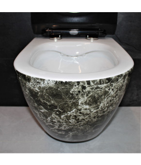Унитаз DUSEL LEVITA MARBLE подвесной DWHT10201130MS с сиденьем Soft Close дюропласт