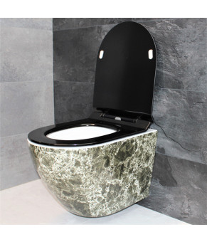 Унитаз DUSEL LEVITA MARBLE подвесной DWHT10201130MS с сиденьем Soft Close дюропласт