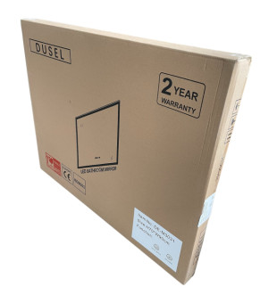 Дзеркало Dusel LED DE-M3011 70х90 см Сенсорне включення+підігрів+годинник/темп 630114