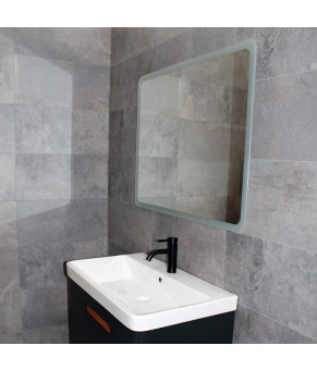 Зеркало Dusel LED DE-M3011 75х100 см Сенсорное включение+подогрев+часы/темп 630116