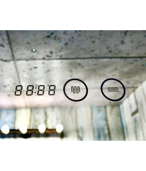 Зеркало Dusel LED DE-M3011 75х100 см Сенсорное включение+подогрев+часы/темп 630116