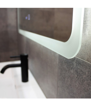 Зеркало Dusel LED DE-M3011 75х100 см Сенсорное включение+подогрев+часы/темп 630116