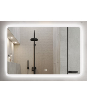 Зеркало Dusel LED DE-M3011 75х120 см Сенсорное включение+подогрев+часы/темп 630118