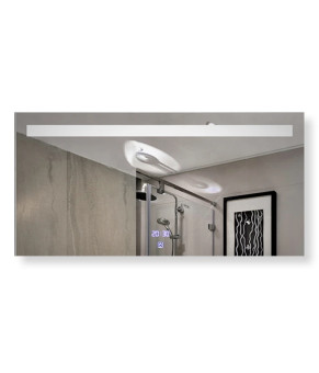 Зеркало Dusel LED DE-M3021 75х100 см Сенсорное включение+подогрев+часы/темп 630215