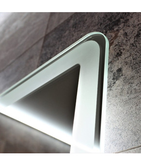 Зеркало Dusel LED DE-M3051 65х80 см Сенсорное включение+подогрев+часы/темп 630512