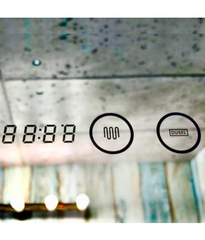 Зеркало Dusel LED DE-M3051 65х80 см Сенсорное включение+подогрев+часы/темп 630512