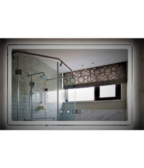 Зеркало Dusel LED DE-M3051 65х80 см Сенсорное включение+подогрев+часы/темп 630512