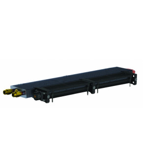 Внутрішньопідлоговий конвектор Carrera MV 65 Black 25х175 см
