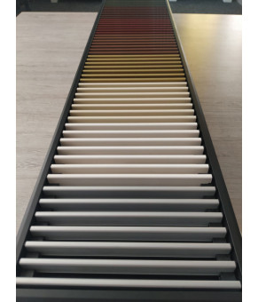 Внутрипольный конвектор Carrera MV 65 Black 25х100 см решетка цветная