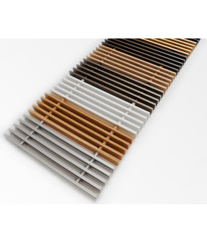 Внутрипольный конвектор Carrera C2 65 Black 38х175 см решетка цветная
