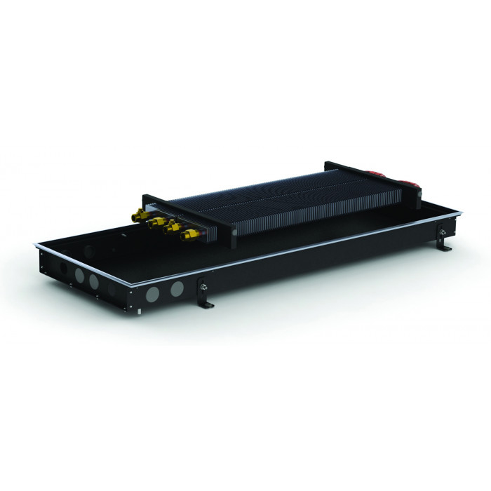 Внутрішньопідлоговий конвектор Carrera C2 90 Black 38х150 см