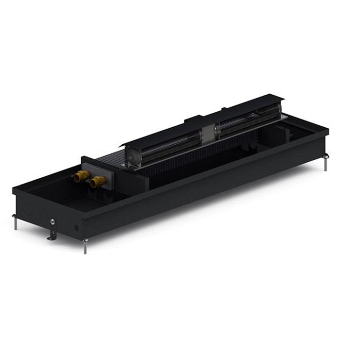 Внутрішньопідлоговий конвектор Carrera CV 90 Black 25х200 см