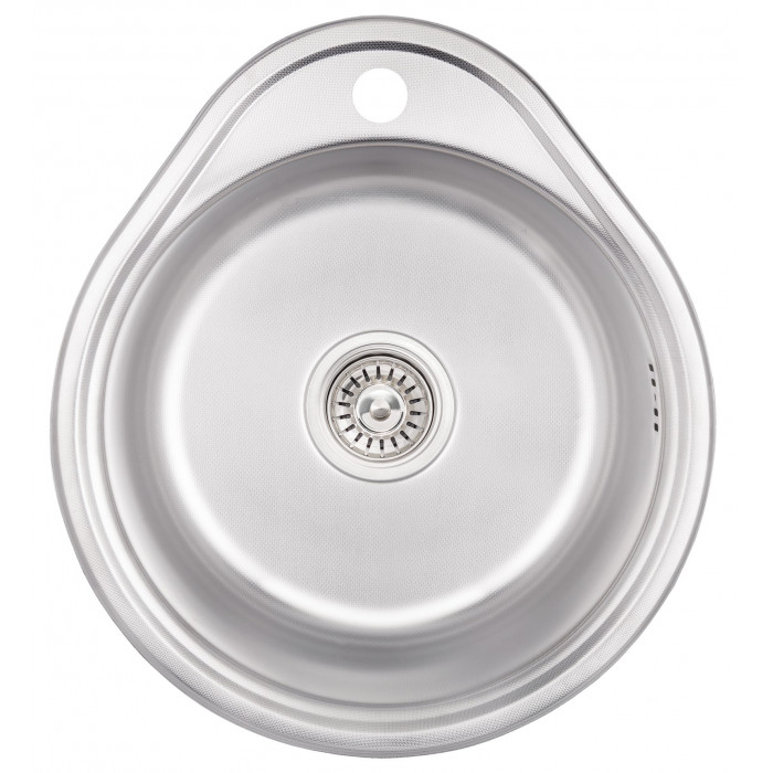 Кухонна мийка Lidz 4843 0,6 мм Decor (LIDZ484306DEC180)