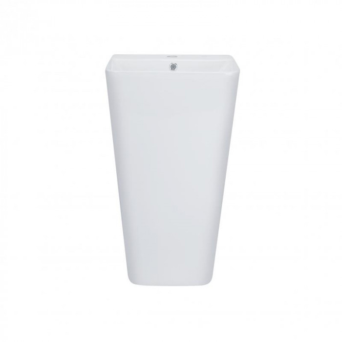 Раковина моноблок Qtap Tern 440х380х830mm White з донним клапаном QT1711G302W