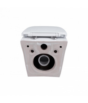 Унитаз подвесной Qtap Gemini безободковый с сиденьем Soft-close QT25332614EW