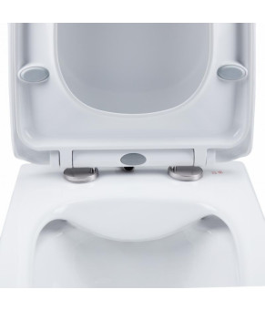 Унитаз подвесной Qtap Gemini безободковый с сиденьем Soft-close QT25332614EW