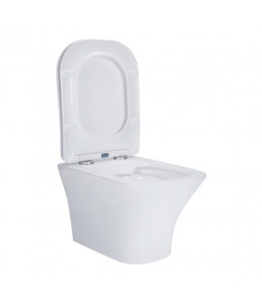 Унитаз подвесной Qtap Presto безободковый с сиденьем Soft-close QT24332615EW