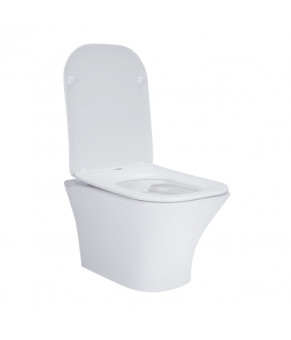 Унитаз подвесной Qtap Presto безободковый с сиденьем Soft-close QT24332615EW