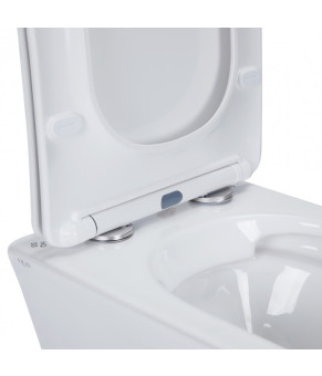 Унитаз подвесной Qtap Presto безободковый с сиденьем Soft-close QT24332615EW