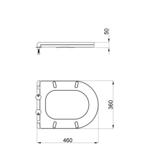 Сиденье для унитаза Qtap Robin (Scorpio) с микролифтом Slim QT99HY2049W