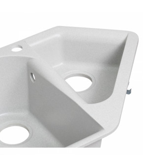 Кухонная мойка с дополнительной чашей Lidz 1000x500/225 GRA-09 (LIDZGRA091000500225)