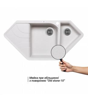 Кухонная мойка с дополнительной чашей Lidz 1000x500/225 STO-10 (LIDZSTO101000500225)