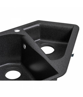 Кухонная мойка с дополнительной чашей Lidz 1000x500/225 GRF-13 (LIDZGRF131000500225)