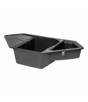 Кухонная мойка с дополнительной чашей Lidz 1000x500/225 BLM-14 (LIDZBLM141000500225)