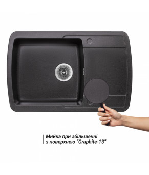 Кухонная мойка Lidz 770х490/200 GRF-13 (LIDZGRF13770490200)