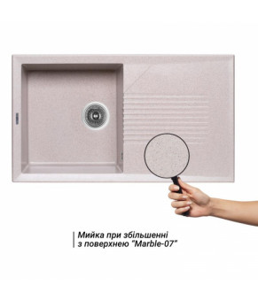 Кухонная мойка Lidz 860х500/240 MAR-07 (LIDZMAR07860500240)