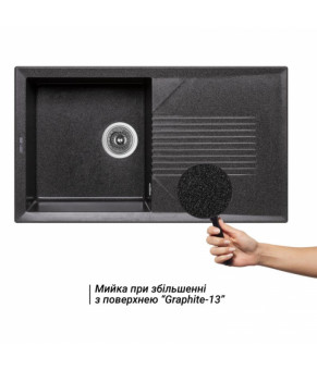 Кухонная мойка Lidz 860х500/240 GRF-13 (LIDZGRF13860500240)