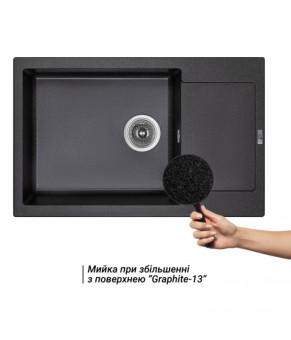 Кухонная мойка Lidz 781x510/200 GRF-13 (LIDZGRF13781510200)