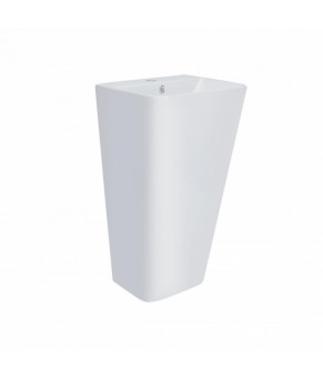 Раковина напольная моноблок Qtap Tern 440х380х830mm White с донным клапаном QT1711G302W