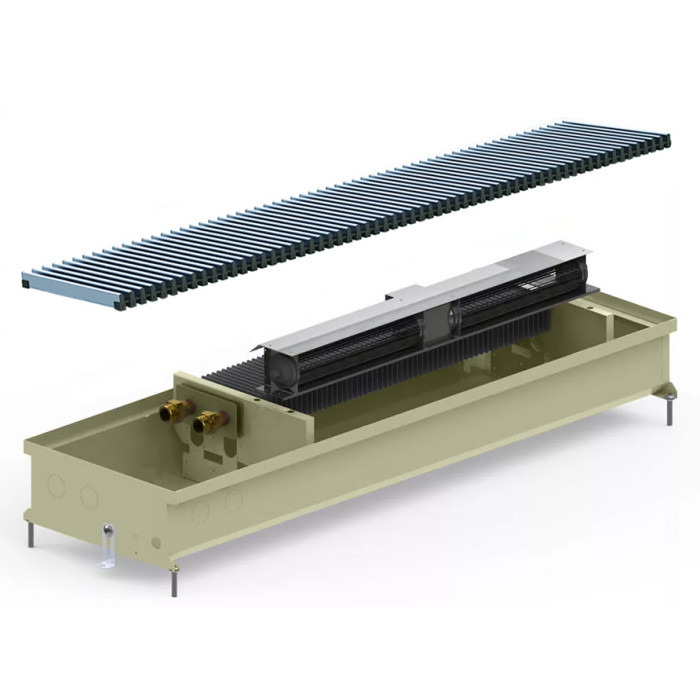 Внутрішньопідлоговий конвектор Carrera CV 120 Alum 28х125 см Hi-Tech
