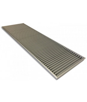 Внутрипольный конвектор Carrera S2 120 Inox 38х200 см Hi-Tech
