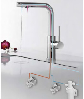 Cмеситель кухонный TRES KITCHEN 162453