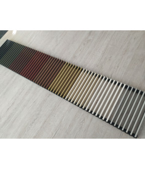 Внутрипольный конвектор Carrera CV 120 Inox 28х150 см Hi-Tech цветная