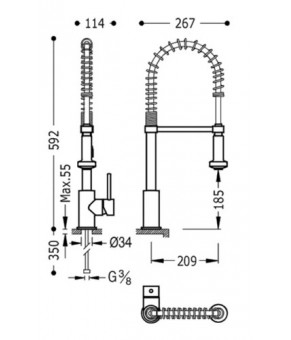 Смеситель Tres Max 1.30.493
