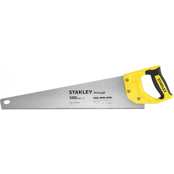 купить Ножовка по дереву Stanley Sharpcut L=500 мм, 11 зубцов/1" STHT20371-1