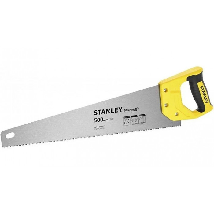 купить Ножівка по дереву Stanley Sharpcut L=500 мм, 7 зубців/1" STHT20367-1